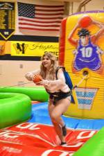 SC1 Senior Mia Harrison goes for a slam dunk at the Senior Celebration on Friday, June 14 at the high school. (Photos by Rich Adamonis)