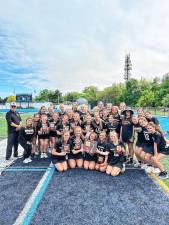 The West Milford High School girls lacrosse team ties for second place in its division with a 4-2 record. (Photo provided)