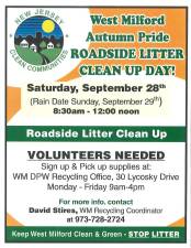 Roadside litter cleanup today