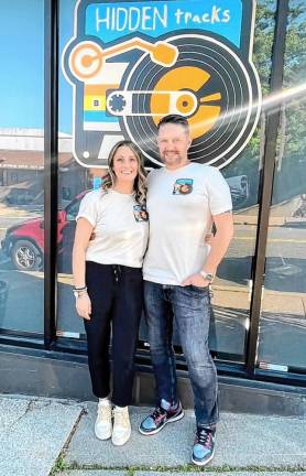 HT1 Shane and Michele Murphy outside their Hidden Tracks Records store in Boonton. (Photos provided)