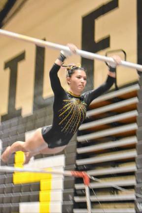 GY5 Madeline Park finishes in the top five in the all-around competition.