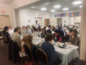 At B’nai Torah Shul in Greenwood Lake, N.Y., 48 people attended the Passover seder this spring, compared with 14 people in 2022. (Photo provided)