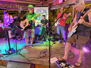 Blue Collar Band will play groovy jams and fun song mashups Sunday afternoon at J&amp;S Roadhouse in West Milford. (Photo courtesy of Blue Collar Band)
