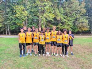 The West Milford High School boys cross country team places third in conference championship meet. (Photo by Chris Jones)