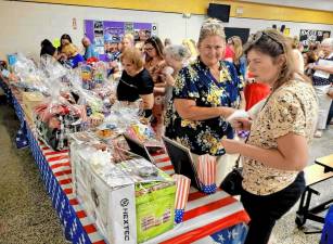 WMT1 The West Milford Animal Shelter Society’s Tricky Tray on June 21 offered more than 200 donated prizes. (Photos provided)