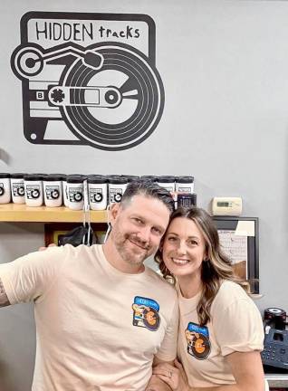 Shane and Michele Murphy inside the store.