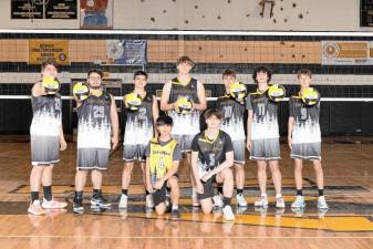 The West Milford High School boys volleyball team posted an overall record of 11-8. (Photo by Sue Zeilnhofer)