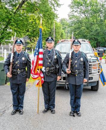 Tyler Morella, Michael Summit and Sean McMamara of the Warwick (N.Y.) Police Department.