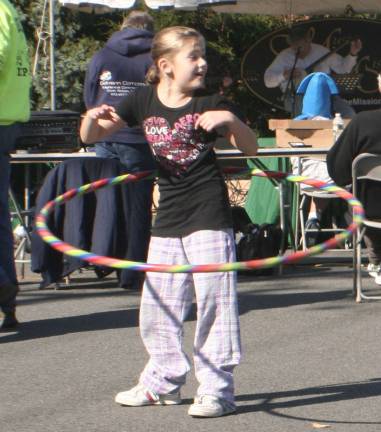 Hula hoops were very popular at the festival.