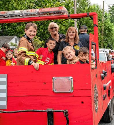 The Greenwood Lake Volunteer Ambulance Corps float.