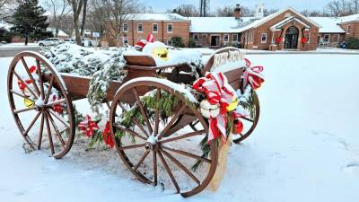 WX1 West Milford enjoys a white Christmas in 2024. (Photos by Rich Adamonis)