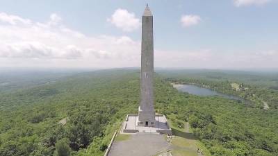 The monument honoring all war veterans at High Point State Park (state.nj.us/dep)