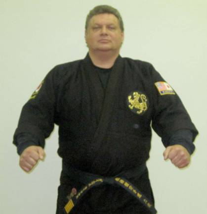 You don't want to mess with Dan Kairaitis, pictured here. But he is a good guy! Come to a free family self defense workshop on Monday, March 26 with Kairaitis and his business partner John Brennan.
