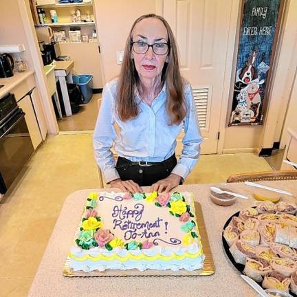 Jo-Ann Tremarco is retiring after working at Greenwood Lake Animal Hospital for 26 years. (Photo provided)