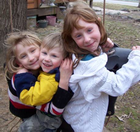 The Pallis children - Anna, Lisa and Timmy - are described by their dad as &quot;grateful.&quot; Photo provided