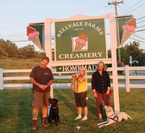 Guiding Eyes visit the Bellvale Creamery