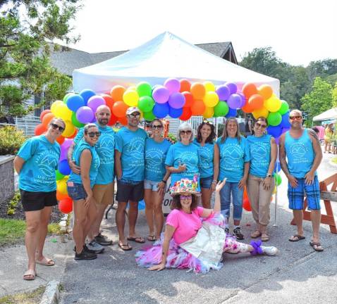 Volunteers help make a fun day.