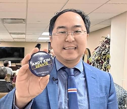 Rep. Andy Kim, D-3, won his party’s nomination for a U.S. Senate seat Tuesday, June 4. (Photo provided)