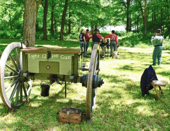 This is a typical setup of a ‘light’ field artillery piece. This is a registered surviving Napolean type cannon.