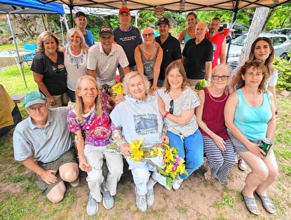 Residents celebration the 100th anniversary of the founding of Mountain Springs.