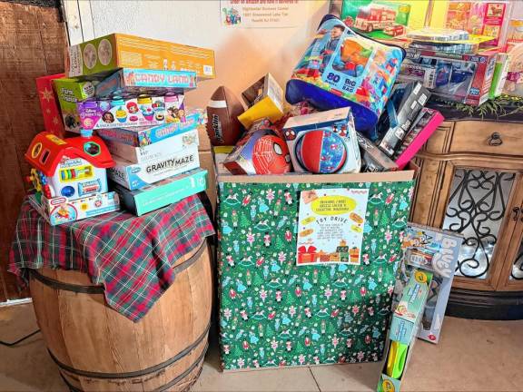 Residents were asked to bring new unwrapped toys for the Highlands Family Success Center to distribute.