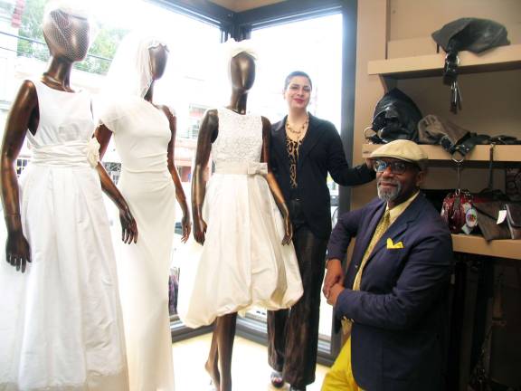 By ROger Gavan Just in time for the third annual Bridal Trail, Style Counsel, at 19 Main St. in Warwick, is introducing a pilot line of private label wedding dresses designed by couture bridal milliner Maria Stasalla and clothing designer/Style Counsel co-owner Bob Maxwell.