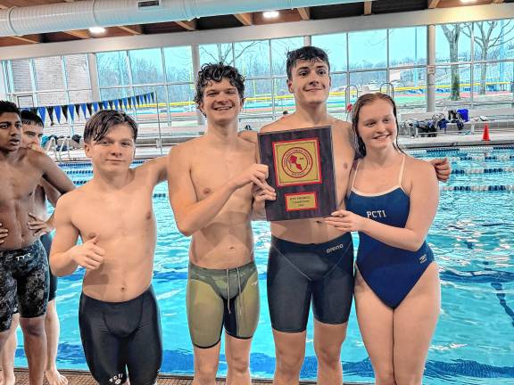 From left are Tristan Roer, Tyler Roer, Michael DeMarco and Elliana Macaluso.