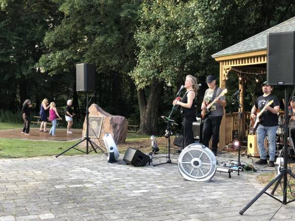 OC1 Residents take to the dance floor as local band OCD performs Thursday, July 20 at the Bubbling Springs Gazebo. (Photos by Kathy Shwiff)