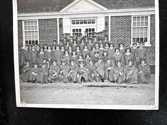 Eighth-grade graduates of Hillcrest Elementary School in West Milford in 1955. (Photo courtesy of Ann Genader)