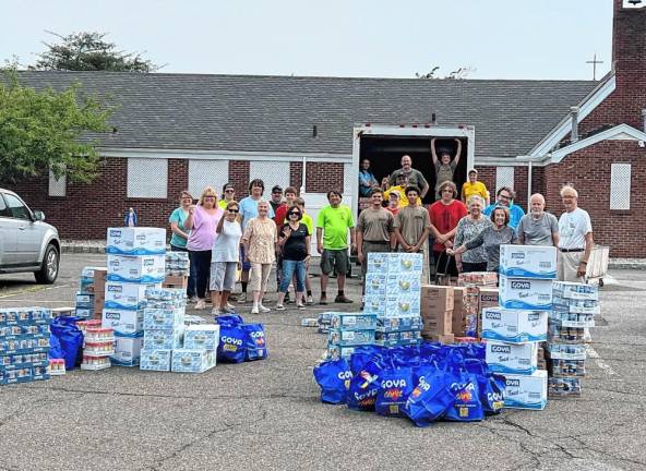 Troop 159 donates 8,000 pounds of food to pantries