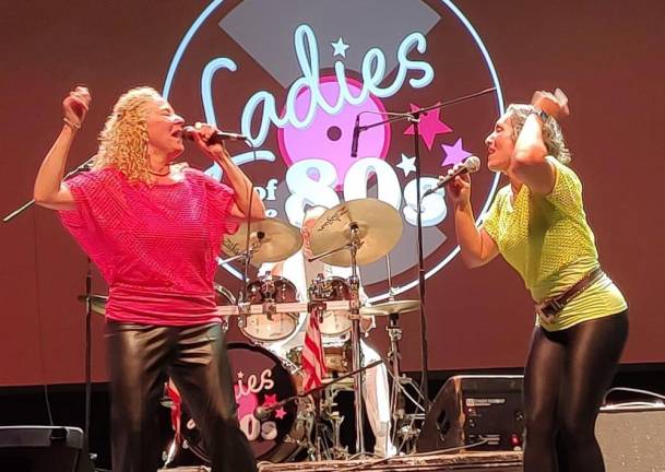 The Ladies of the ‘80s will perform hits by such iconic artists as Pat Benatar, Stevie Nicks and Madonna on Saturday night at Thomas P. Morahan Waterfront Park in Greenwood Lake, N.Y. (Photo courtesy of Ladies of the ‘80s)