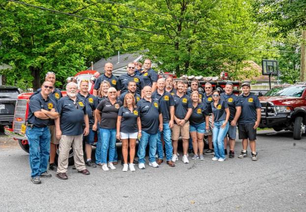 Members of the Greenwood Lake (N.Y.) Volunteer Fire Department.