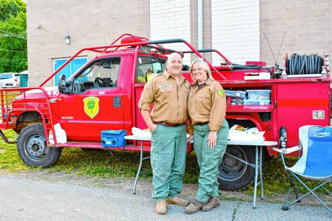 Mark and Melissa Bernabei of New Jersey Forest Fire Service.