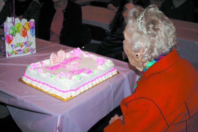 The birthday girl is 99