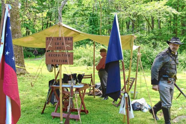 The camp of the 7th Virginia Cavalry.