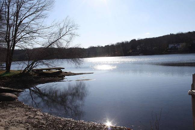 West Milford's lakefront homeowners are feeling the bite of the township's revaluation. This is Kitchell Lake.