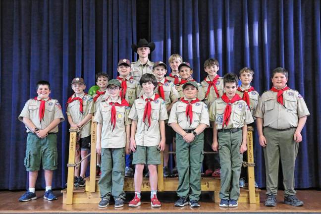 Cub Scouts Pack 9 holds its annual crossing-over ceremony. (Photos provided)