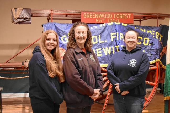 From left are Rileigh Slufik, Janet Scheil and Kat Weber. (Photo by Rich Adamonis)