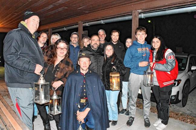 Residents prepare to take a tour on the Haunted Historic Candlelight Trail on Saturday, Oct. 26 at the Long Pond Ironworks in Hewitt. (Photos by Maria Kovic)