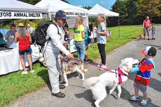 A boy and his four-legged friend at the West Milford Animal Shelter Society’s annual Dog Walk on Sunday, Sept. 15 at Wawayanda State Park in Hewitt. (Photos provided)