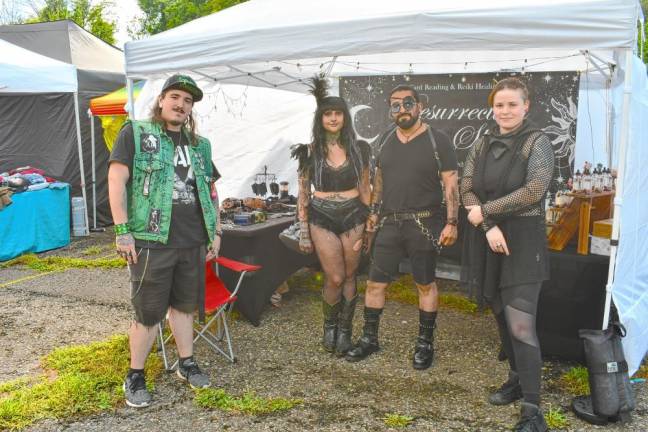 From left are Josh Barwick of Bloomfield, Heather Oset and Pablo Osorio, both of Belleville, and Gillian Phillips of Bloomfield.