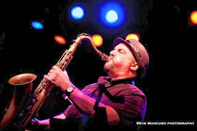 Saxophonist Jerry Vivino and his All-Star Jazz and Blues Band will perform Monday night at Wallisch Homestead. (Photo by Kim Mancuso Photography)