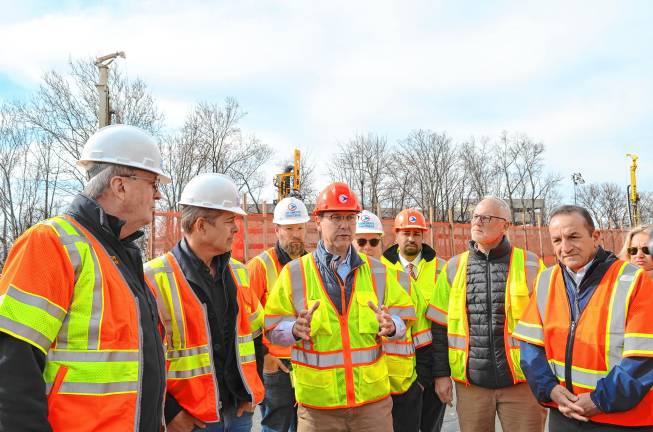 Officials tour Route 80 sinkholes