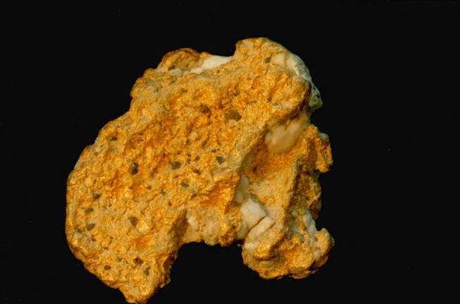 A gold nugget stolen from Sterling Hill Mining Museum. (Photo provided)