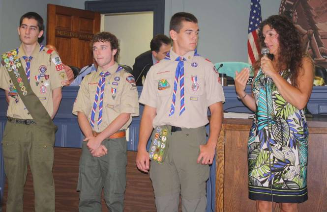 Five Eagle scouts recognized