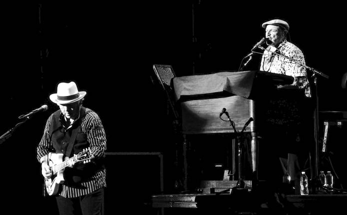 Gene Cornish, left, and Felix Cavaliere were inducted in to the Rock &amp; Roll Hall of Fame, Grammy Hall of Fame, Vocal Group Hall of Fame and Songwriter Hall of Fame. (Photo courtesy of the Rascals)