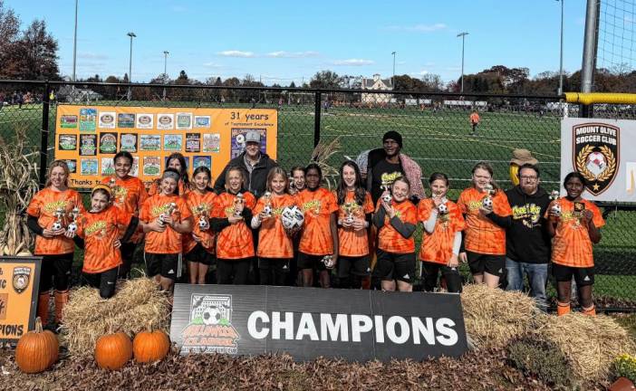 The Cheetahs soccer team took first place in the Mount Olive Soccer Club’s 31st annual Halloween Classic Tournament. (Photos provided)