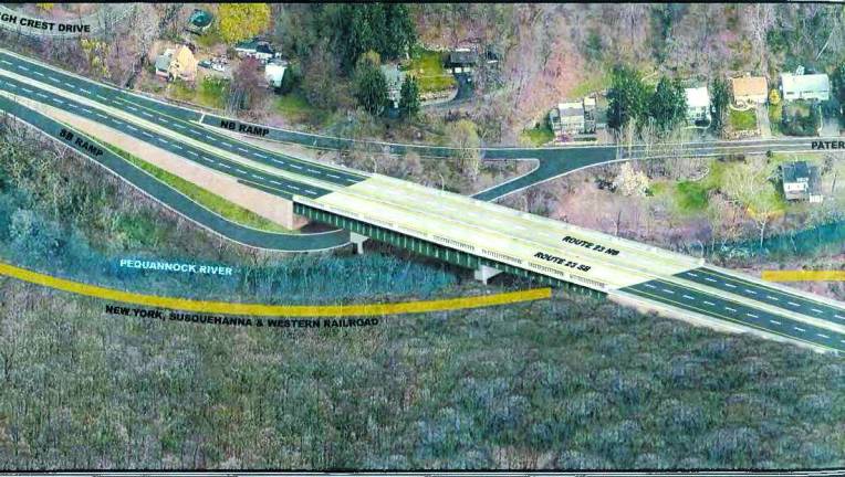This is the rendering for the new bridge proposed on Route 23 near High Crest Drive.