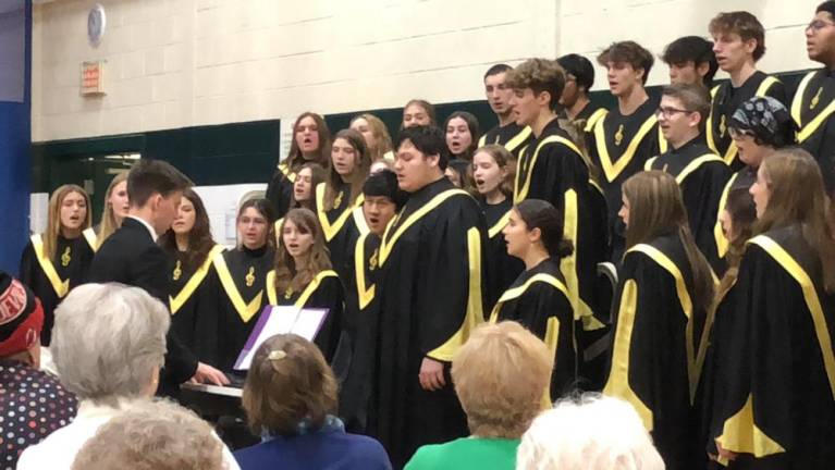 Choir, band entertain seniors