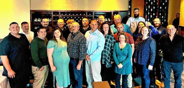 Members of Greenwood Forest Fire Company #3 at the 100th anniversary dinner. (Photo provided)